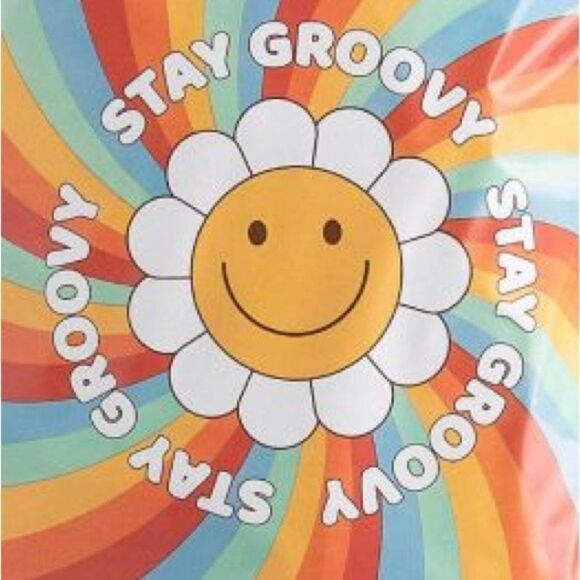 20 - 7.5” x 10.5” Stay Groovy Retro Print Poly Mailers - Picture 2 of 3
